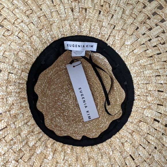 Eugenia Kim Mirabel Grosgrain-Trimmed Woven Straw Hat - Picture 3 of 5
